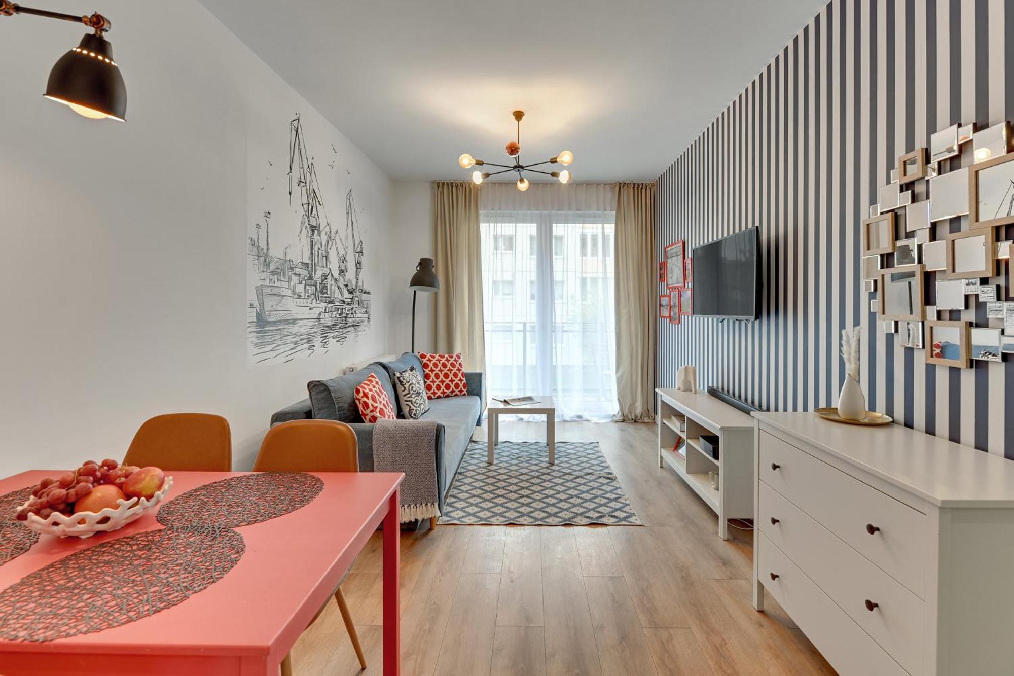 City Center Nowa Grobla Apartments & Parking By Downtown Apartments Gdańsk Rum bild